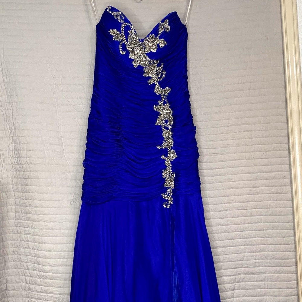 Women's Long Mermaid Royal Blue Dress